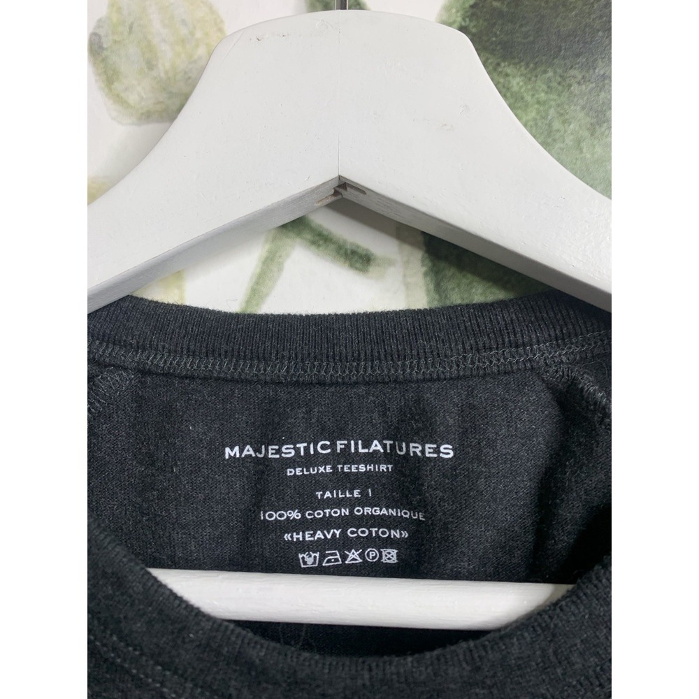 Majestic Filatures Size 1 US XS Gray Deluxe Cropped Tee Shirt Organic Cotton - Picture 3 of 5